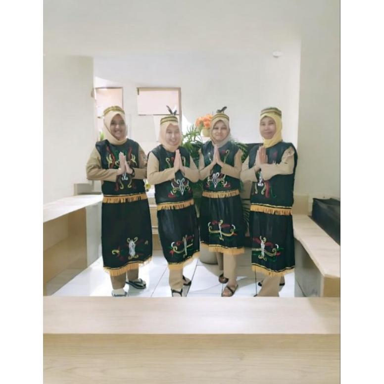 Premium Baju Adat Kalimantan / Baju Adat Dayak Dewasa / Baju Dayak Wanita / Baju Adat Dayak Pria / B