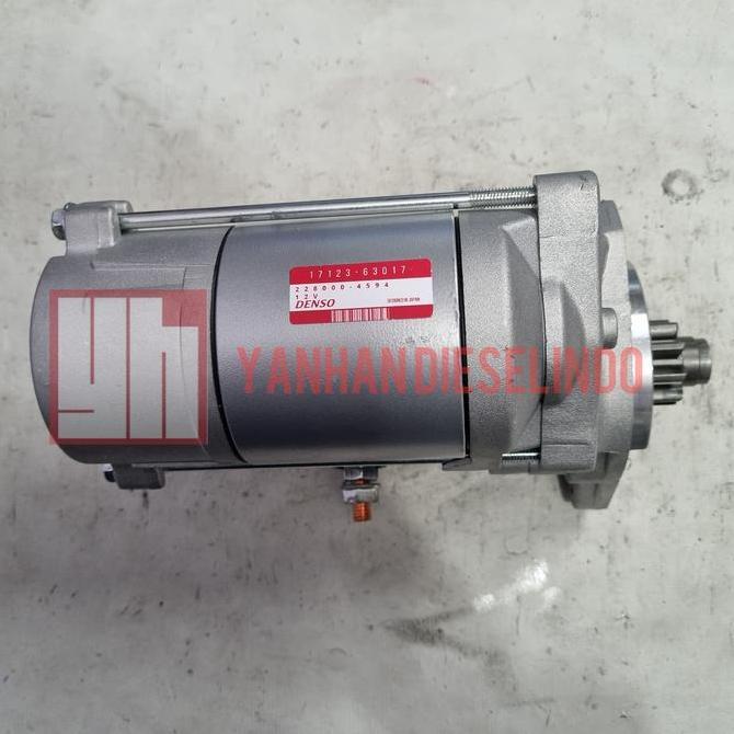 Dinamo Starter Kubota 17123-63017 Denso 228000-4594 12V