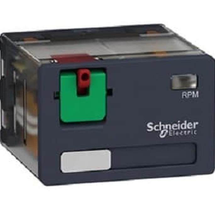 Schneider Relay Plug In 4CO 15A Dengan LED 12VDC RPM42JD Socket 2CO 2 NC Change Over Contact untuk R