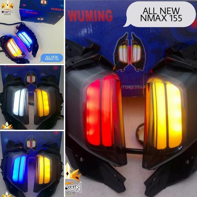 TERLARIS LAMPU SEIN DEPAN LED WUMING 2 IN 1 ALL NEW NMAX 155