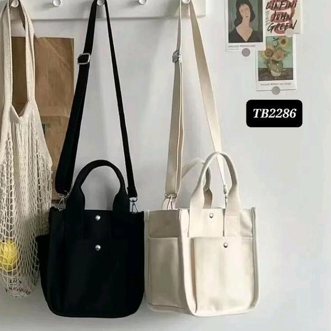 Tas Tote Bag Canvas TB2286 Wanita Totebag