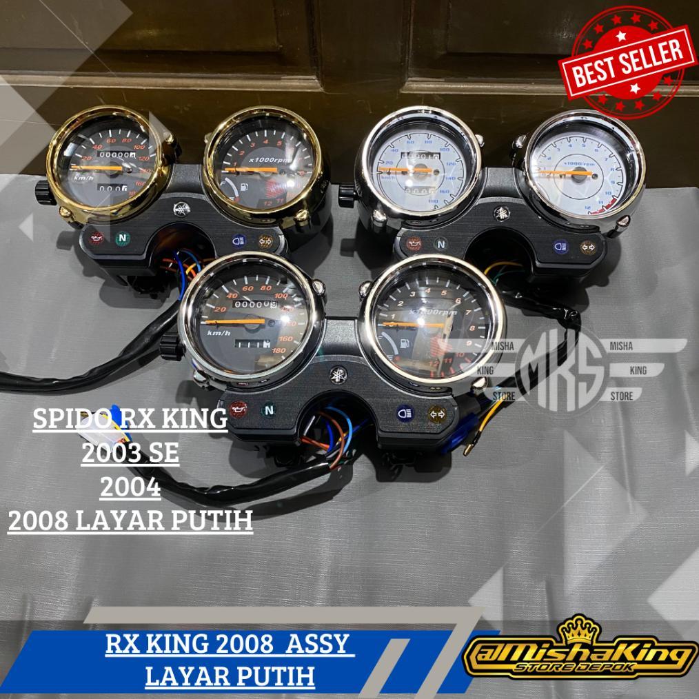 Spido spedo spidometer yamaha rx king new set emblem 2003 2004 2008