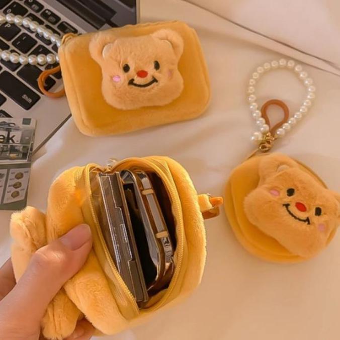 MATEGAV Boneka Tas/Dompet Koin Lucu Korea/Dompet Koin Berbentuk Beruang Yang Imut /Dompet Koin Kartu