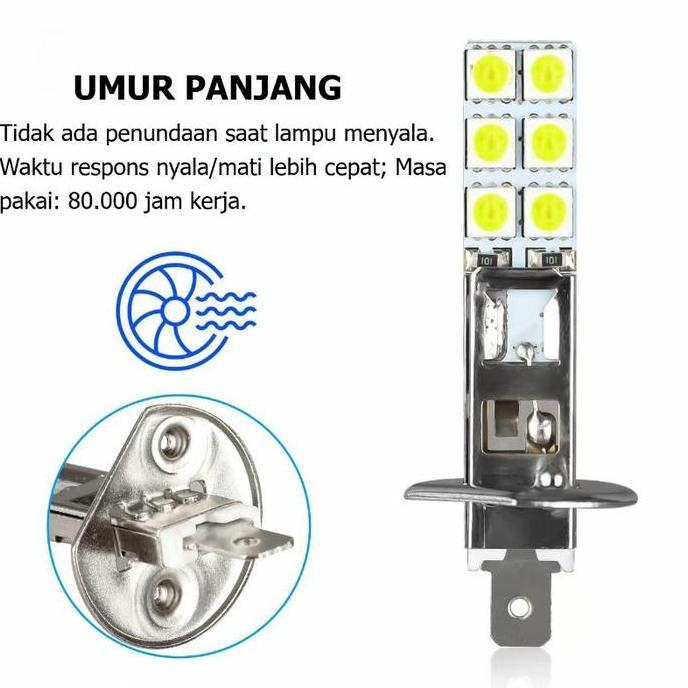 MATEGAV 2PCS Lampu Kabut LED Mobil Bohlam LED Lampu Kabut Anti Kabut Untuk Mobil /Lampu Kabut Depan 