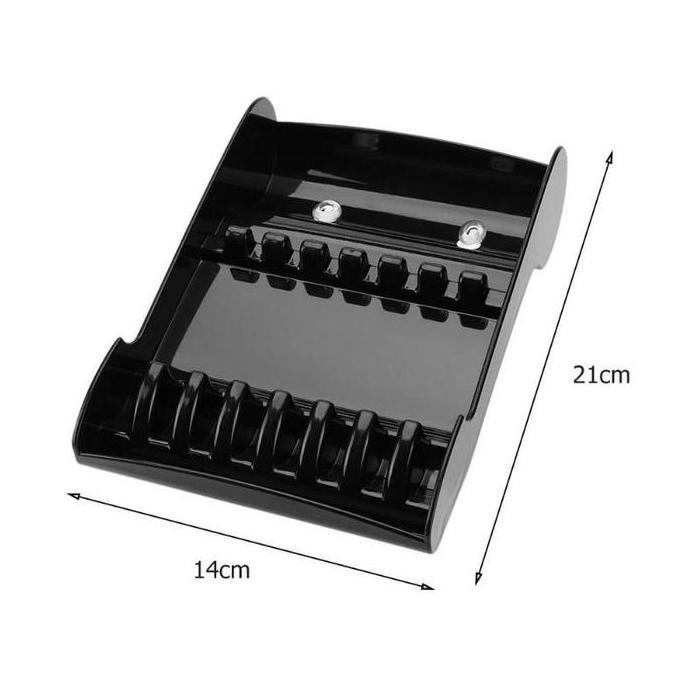 NICLIWITU Rak Holder Gunting Salon Premium Kotak Organizer Alat Cukur Rambut Tempat Clipper Sisir Ba
