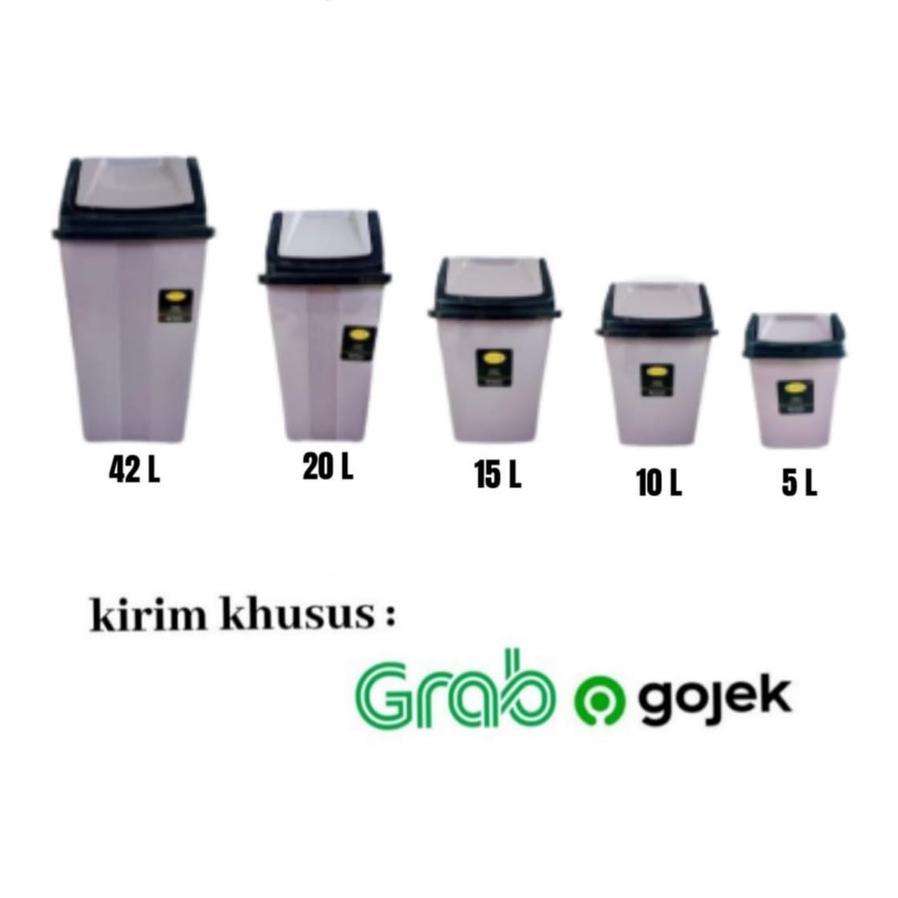 Tempat Sampah Komet Star 42 L / Tong Sampah Tempat Sampah Tutup Goyang
