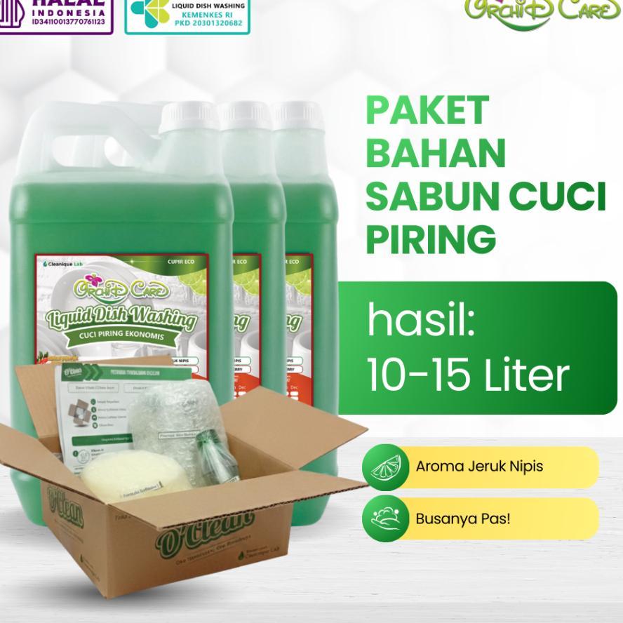 Oclean Paket Bahan Pembuatan Cairan Sabun Cuci Piring Refill Jadi 10 Liter