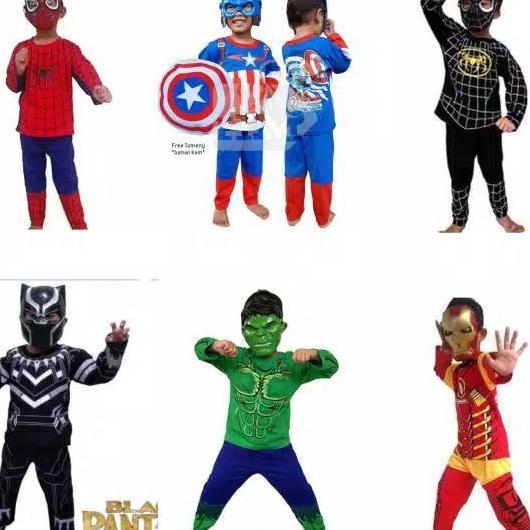 Kostum Superhero Avengrs Asemble / Kostum Superhero Anak-Anak