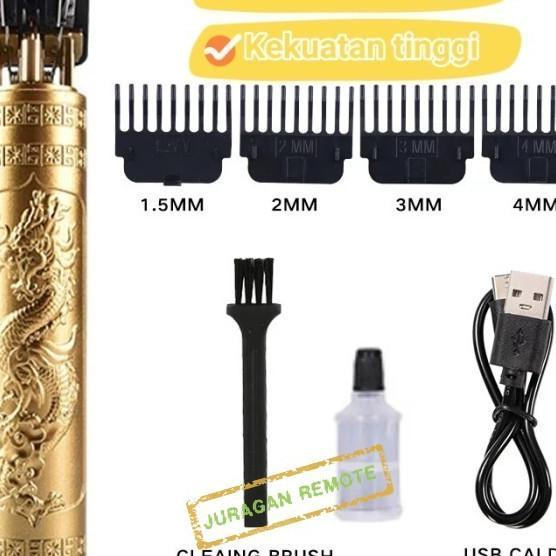 Alat Cukur Rambut Elektrik Cukuran Electric Mesin Pencukur Profesional Hair Clipper Vintage Mini Cas