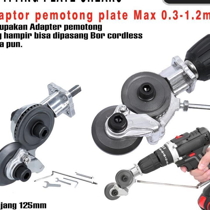 Adaptor Bor Pemotong Seng / Alat Pemotong Lembaran Logam Alat Pemotong