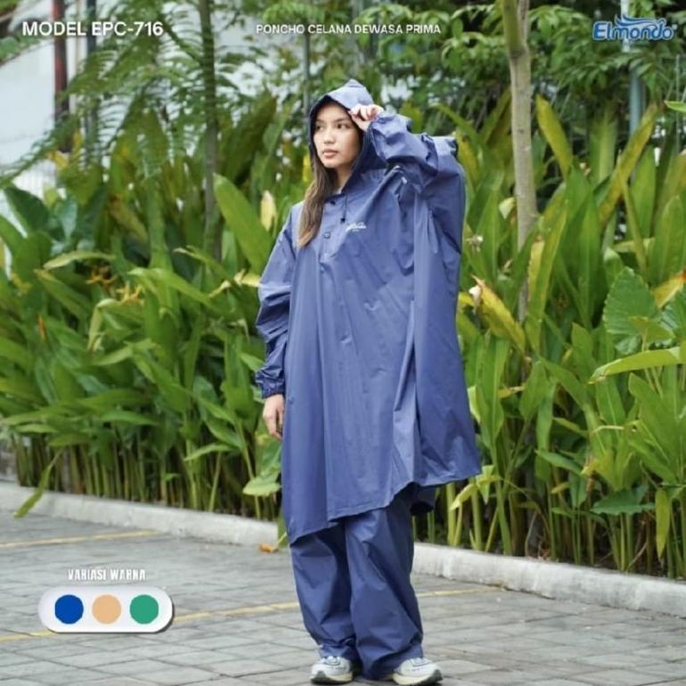 Harga Miring Jas Hujan Elmondo Prima 716 /Elmondo 716 Prima Setelan Dewasa / Jas Hujan Ponco Elmondo