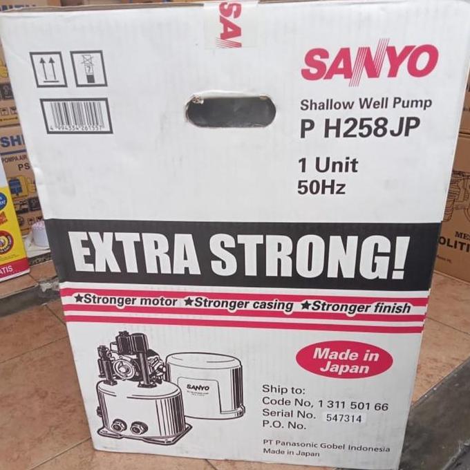 Pompa Air Sanyo Ph258Jp Pompa Air Sanyo 250Watt Made In Japan