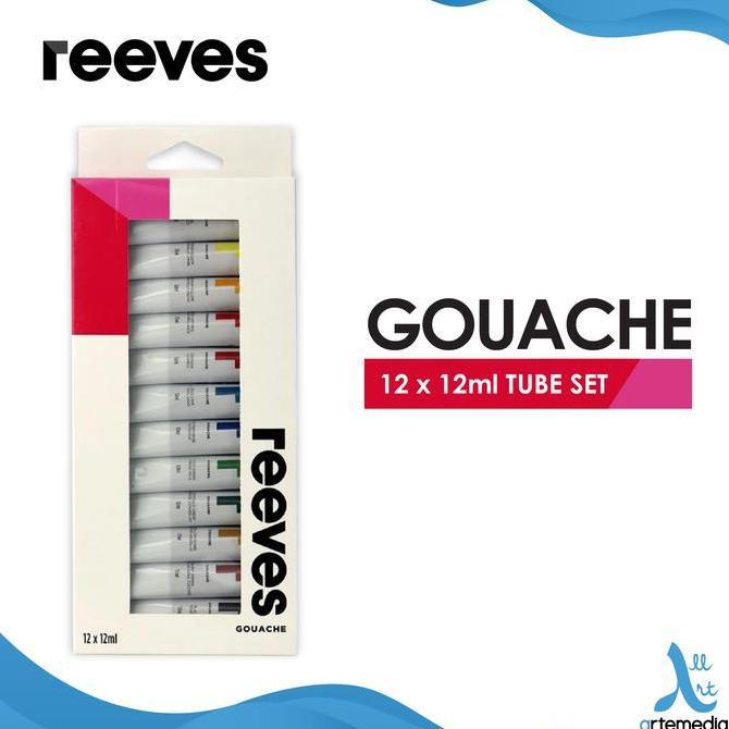 Reeves Gouache Color Paint Tube Set