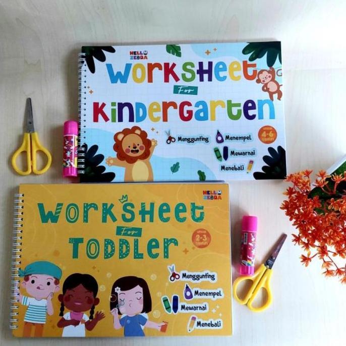 Paket Bundling Worksheet for Toddler dan Worksheet For Kindergatten
