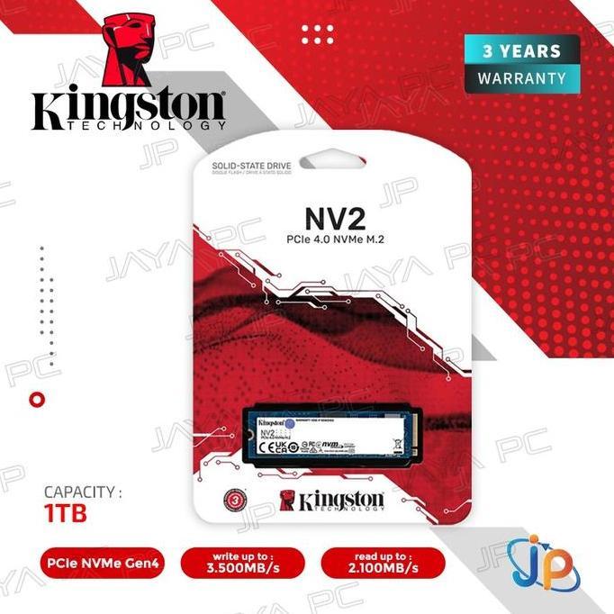 SSD M2 NVMe 1TB NVMe M2 1TB B NVMe Kingston-GARANSI RESMI