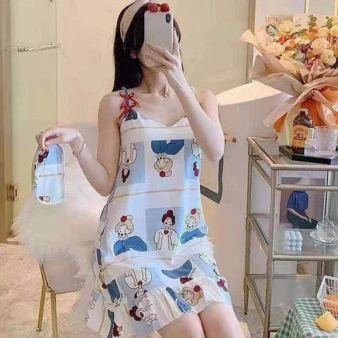 DISKON SPECIAL  Dress Tidur Sexy Dress Mini Tanktop Dress Tanktop Dress Tidur Lucu Lingerie Dress Mi