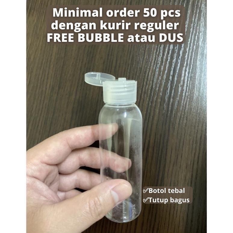 VELLURASHOP BOTOL FLIPTOP 100ML PLASTIK FLIP TOP 100 ML SALE