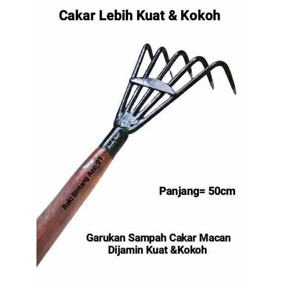 Huayuan- Garukan Sampah / Garukan Besi Super Kokoh / Alat Berkebun Garukan Besi