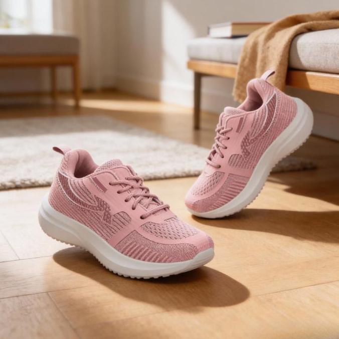 Record Ariel Sepatu Sekolah Anak Smp Sma Wanita Hitam Polos/Putih Tali 37-40 Fashion