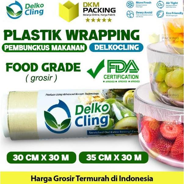Plastik Cling Wrap Food Wrapping Pembungkus Makanan DELKO CLING /ROLL
