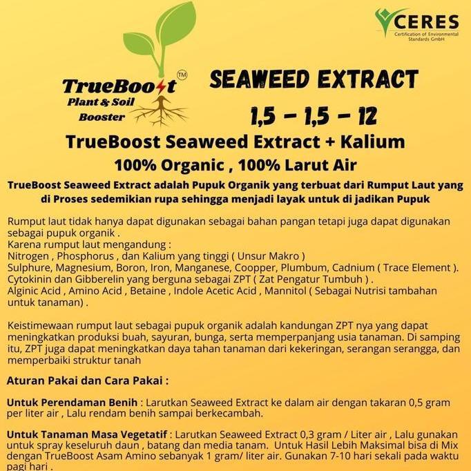 Giardino- Pupuk Seaweed Extract Organik ( 500 Gram )