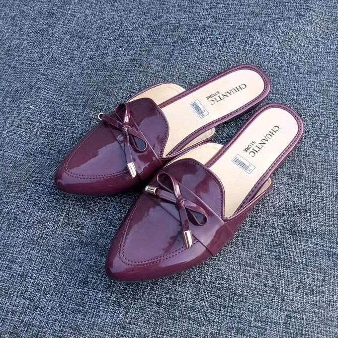 TAMPIL MODIS  Sepatu flatshoes TERBARU sendal spatu Casual Wanita Kekinian sandal sepatu wanita mule