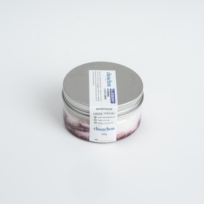 Chouchou Greek Yogurt Blueberry 220 Gram Probiotic Halal