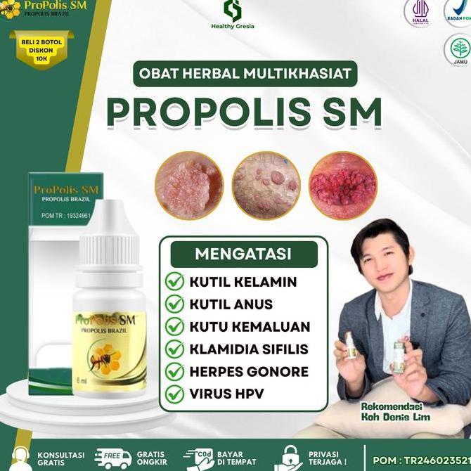 Zerox- Propolis Sm Perontok Kutil Kelamin Pria Kutil Anus Kutu Jamur Kemaluan Gatal Lecet Virus Hpv 