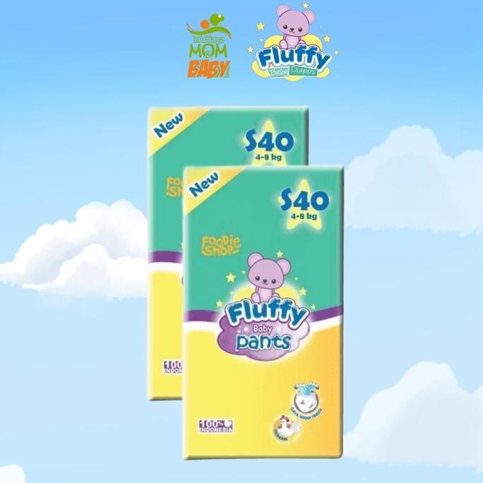 Serakarim6 - 2 BALL FLUFFY PANTS Popok Bayi S40/M30/L26/XL26