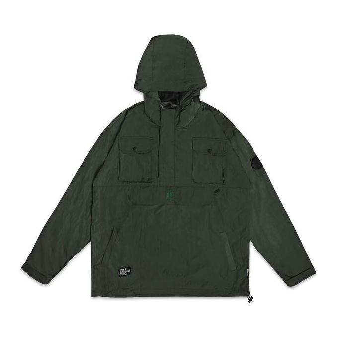 Uomo- Skyblue Windbreaker Casual Cagoule Dusky Crinkle