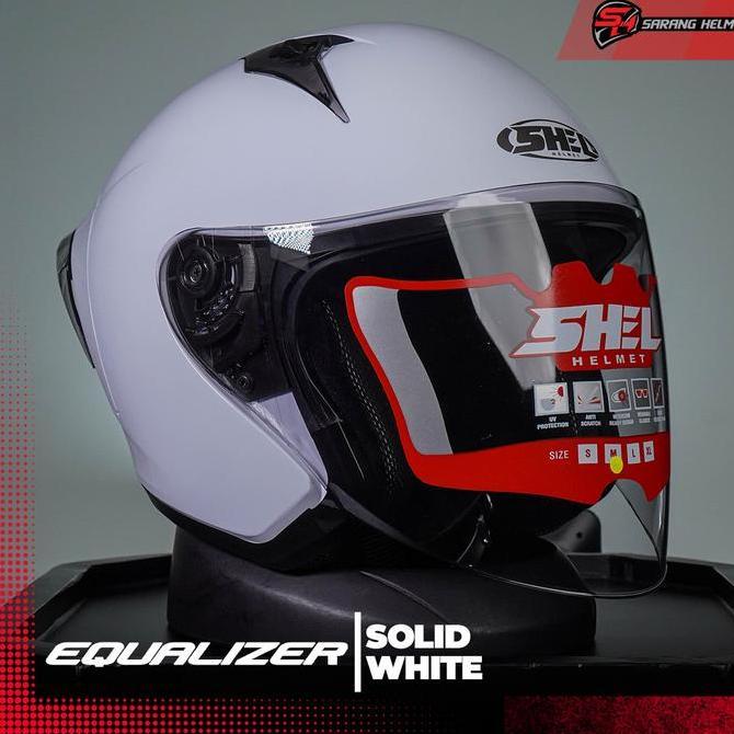 SHEL EQUALIZER SOLID - Helm Half Face | SHEL | Equalizer | Shel Equalizer | Shel Polos | Helm Polos|