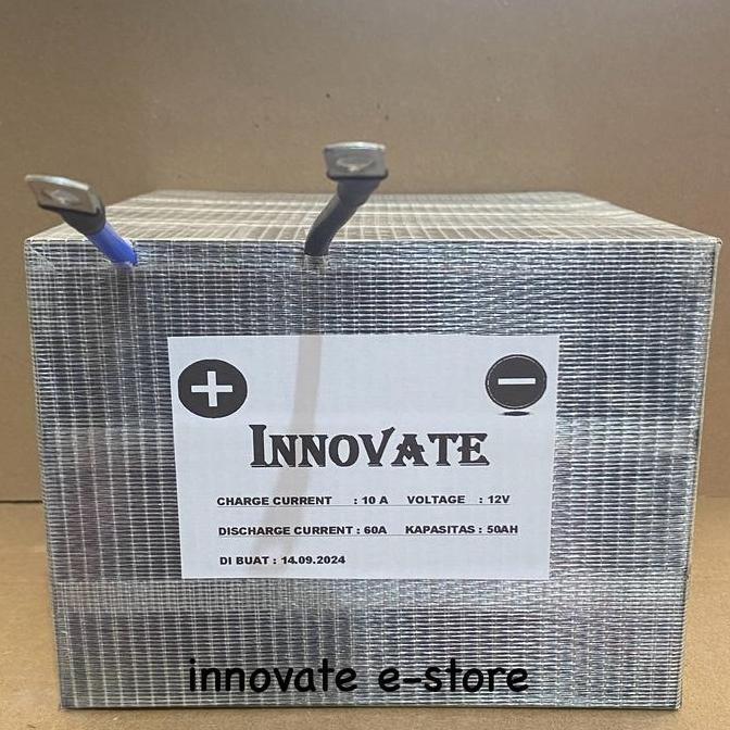 TERMURAH - Battery innovate lifepo4 12v 50ah custom
