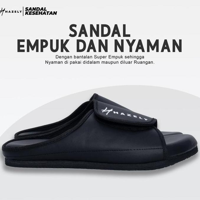 Sandal Pria Hazely - Sandal Kesehatan - Sandal Diabetes Anti Air - Sandal Diabetes