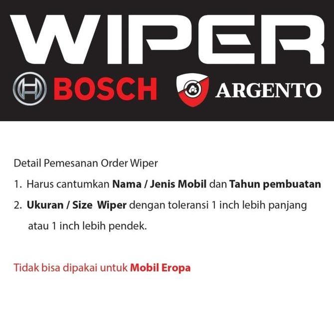 Mitsubhisi New Pajero Argento Wiper Blade Pisang 22 & 18