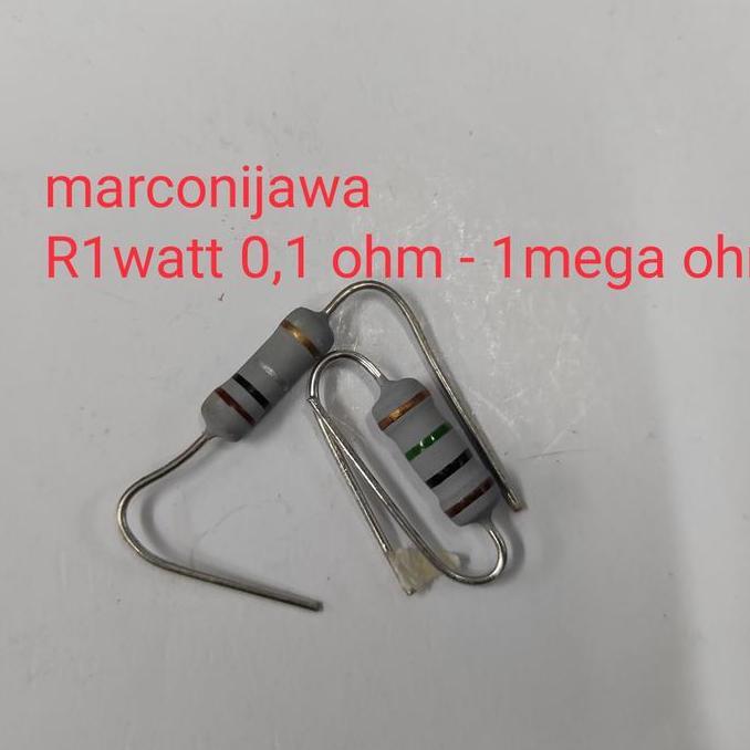 Resistor 1watt 0,1 ohm sampai 1mega ohm