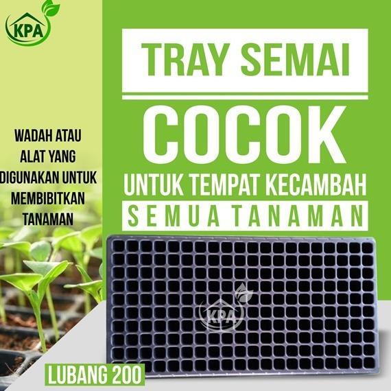 Promo Cod Tray Semai / Pot Tray / Tempat Penyemain Benih (50, 72, 128, 200 Lubang ) ><