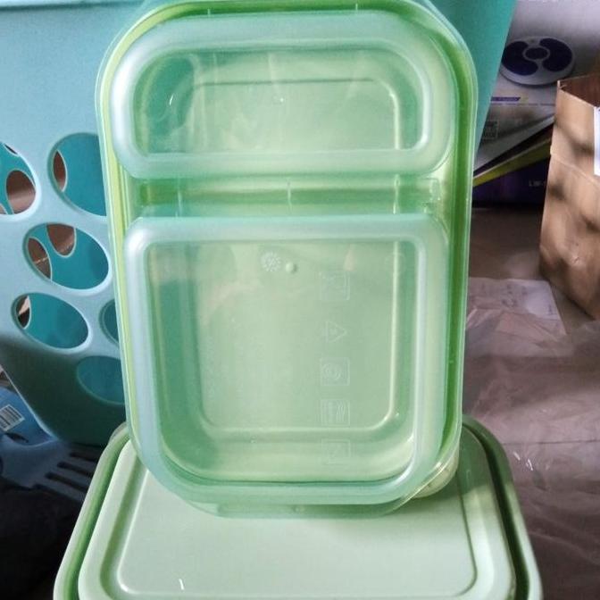 Kris 950 Ml Set 5 Pcs Milly Wadah Makanan 2 Sekat