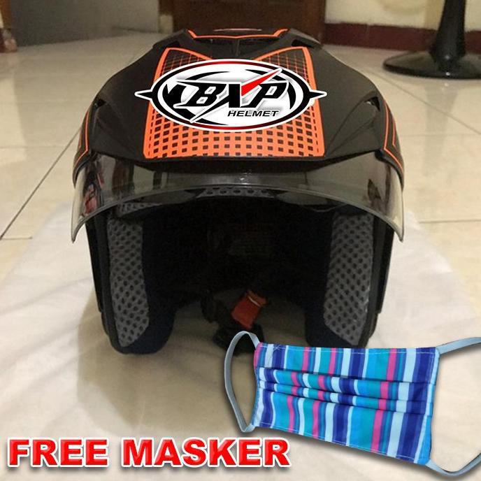 Terlaris Helm BXP Double Visor Orange Merk BXP