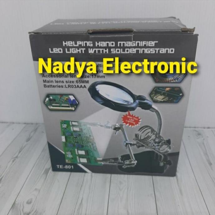 KACA PEMBESAR PENJEPIT PCB HOLDER TELIJIA 801 ORIGINAL
