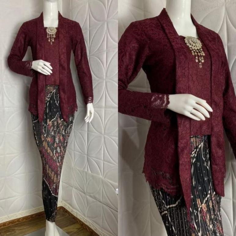 Terbaru Set Kutu Baru Brokat - Kebaya Kutu Baru Modern - Kebaya Wisuda - Kebaya Modern