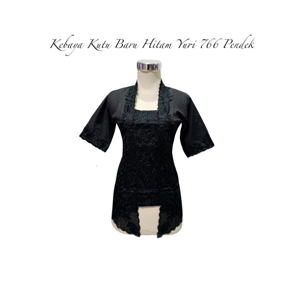 Grade Ori Kebaya Kutu Baru Bordir Hitam Yuri 766