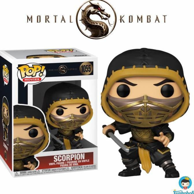 HOT SALE FUNKO POP MOVIES MORTAL KOMBAT - SCORPION #1055 TERMURAH