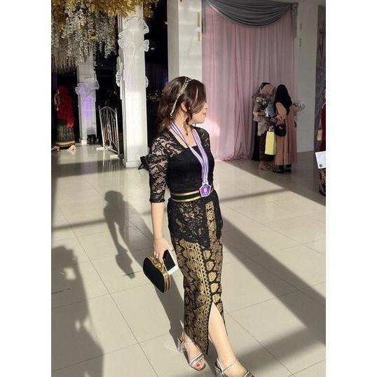 Promo !!! Setelan Kebaya Bali Modern Wanita Obi Rok Prada Grosir Murah Set Kebaya Brukat Atasan Keba