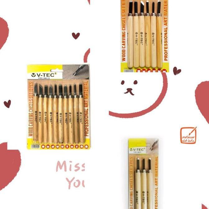 LINO WOOD CLAY CARVING TOOL SET PISAU SUDIP ALAT UKIR PAHAT KAYU CUKIL KARET TANAH LIAT SABUN