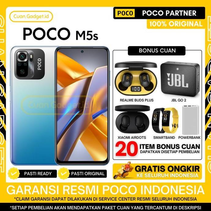 XIAOMI POCO M5S 6/128 POCO M5 S 4/64 GARANSI RESMI INDONESIA
