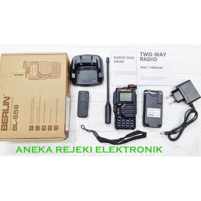 TERBARU - HT ALLBAND MURAH BERLIN BL 558 BL-558 BL558 DUALBAND ORIGINAL RESMI