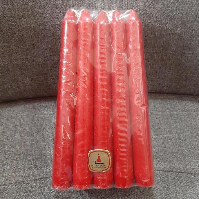 5Alambarka - Lilin 1Kg Isi 20Btg Cap Sujaru (Merah)