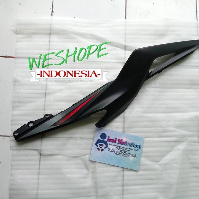 Cover body belakang CBR 150R Fcelift - Cover L Rear CBR 150R hitam doff