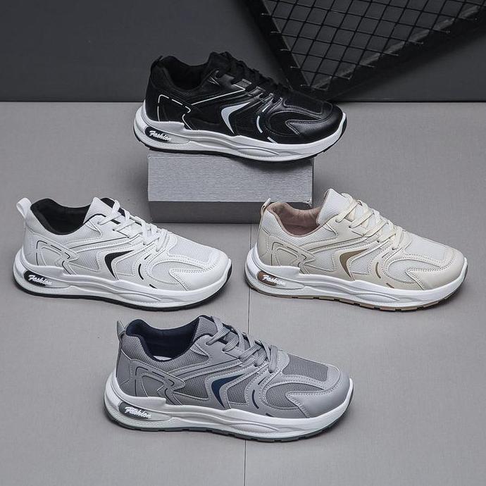 Sepatu Pria Exito Justin Sepatu Sneakers Pria Import Running Shoes Kasual Casual Hitam Olahraga Spor