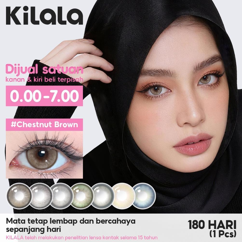 NEW [BEST SELLER] Kilala Softlens(1pc/SETENGAH PASANG)  Kontak Mata Warna Minus 6 Bulan - Produk Asl